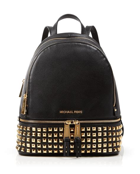 michael kors rhea zip studded backpack macy's|Michael Kors Rhea Zip Studded Backpack .